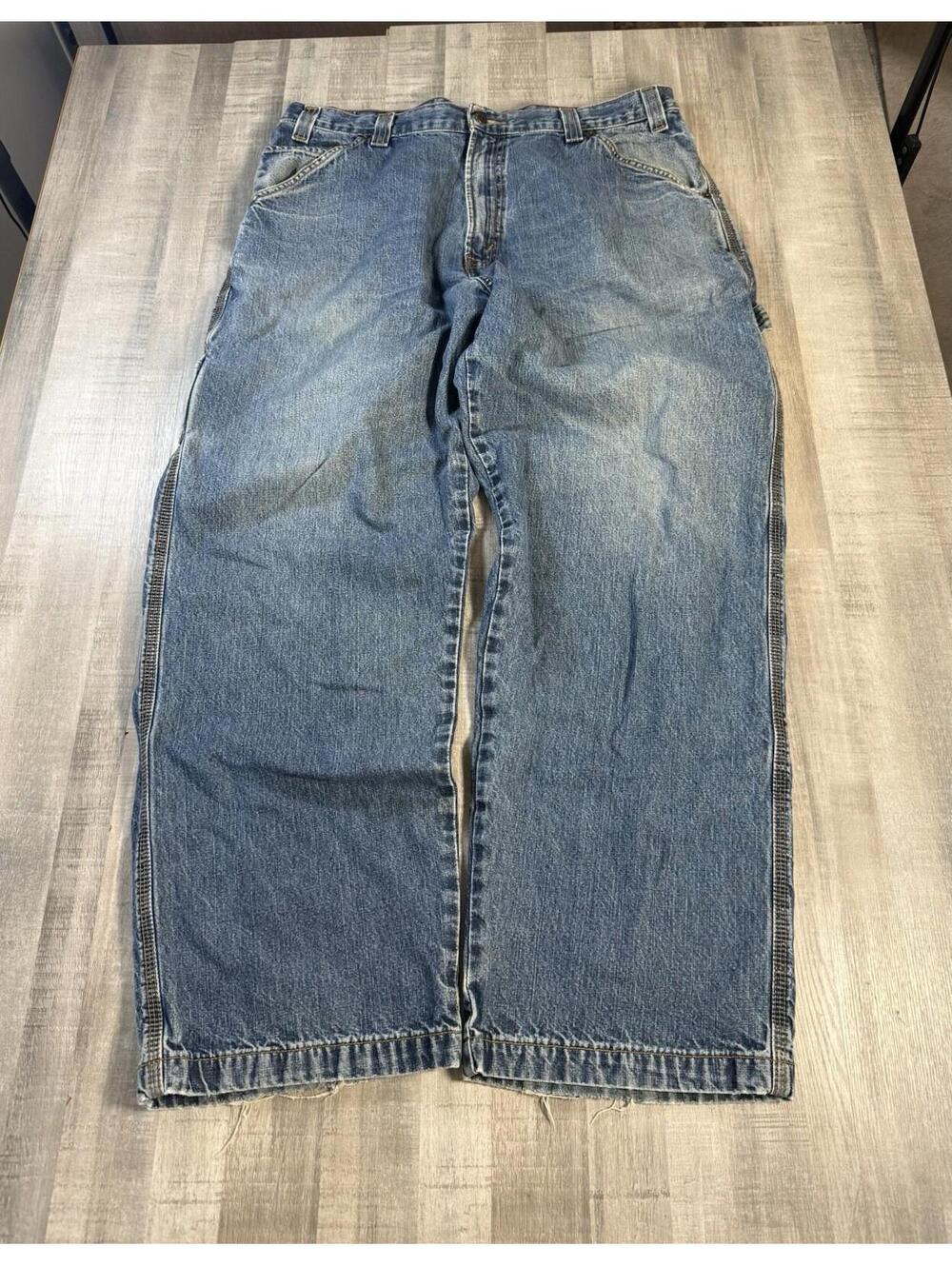 Vintage Y2K Levi’s Carpenter Jeans Men’s 36x32 Grunge Distressed Baggy Skate Blu